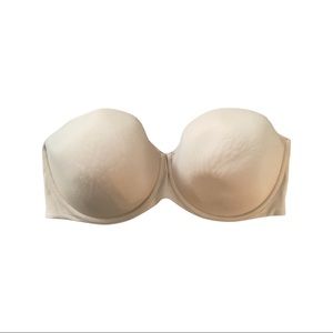 Cacique Lightly Lined Multiway Strapless Bra 46DDD Underwire